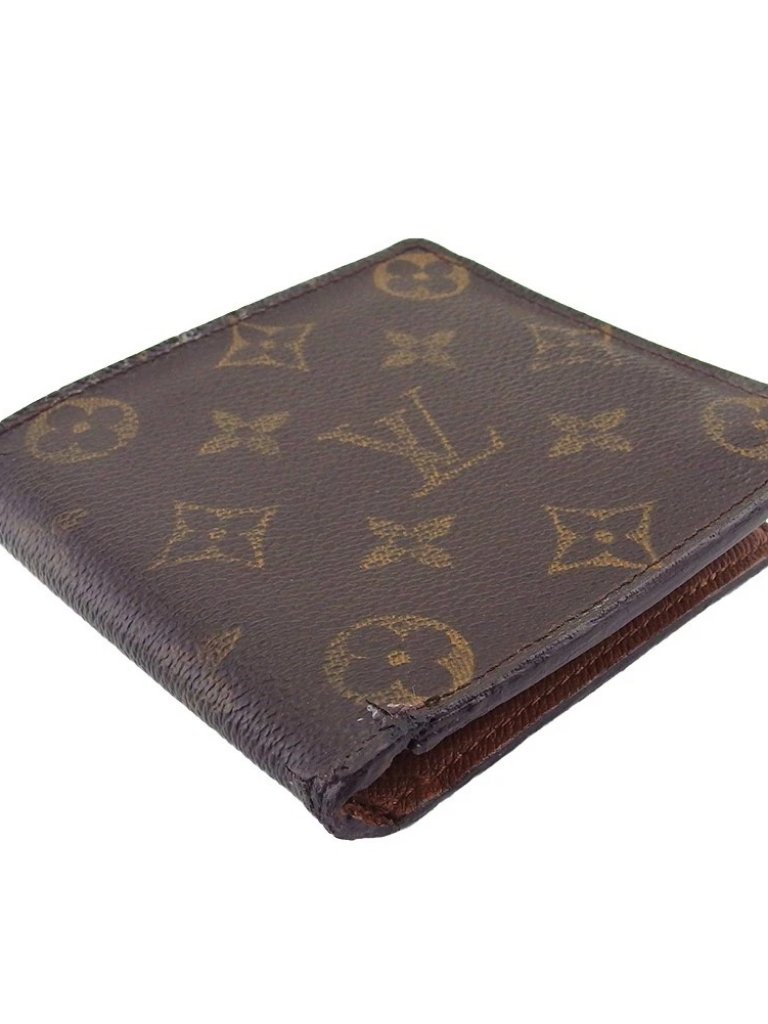 Louis Vuitton Bifold Wallet Brown Beige Women M61665 Authentic Secondhand